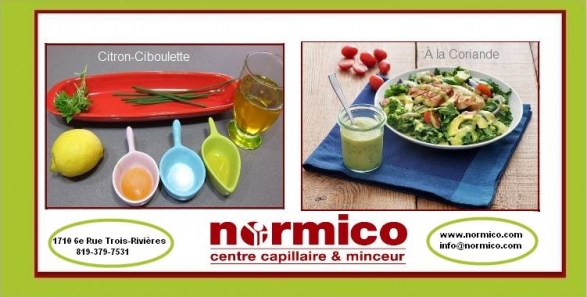 Vinaigrette Citron-Ciboulette / Vinaigrette à la coriandre 