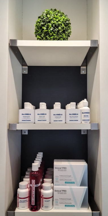 Produits professionnels Normico pour cheveux