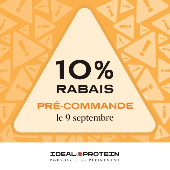 Évènement VIP 10% facture Ideal Protein 15 septembre 2022 