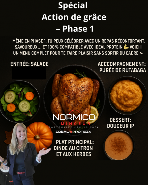MENU ACTION DE GRÂCE 