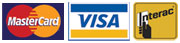 Paiements aceptés: MasterCard, Visa, Interac